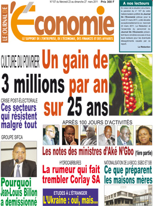 Le Journal De L’Economie N° 107