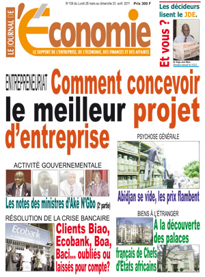 Le Journal De L’Economie N° 108