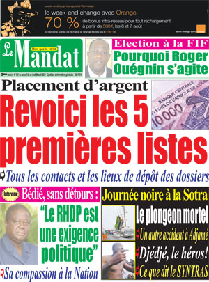 Le Mandat N° 581