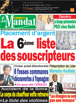 Le Mandat N° 585