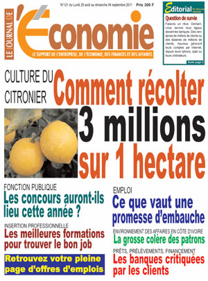 Le Journal De L’Economie N° 121