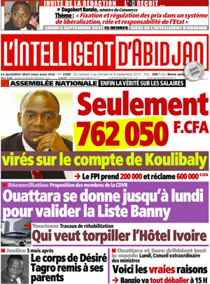 L’intelligent d’Abidjan N° 2330