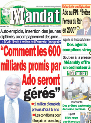Le Mandat N° 620