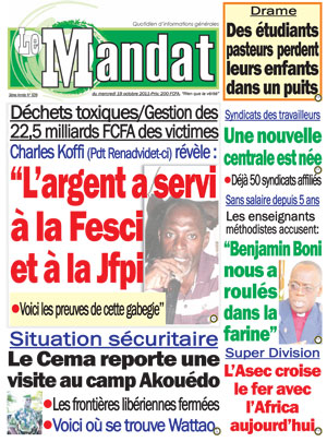 Le Mandat N° 638