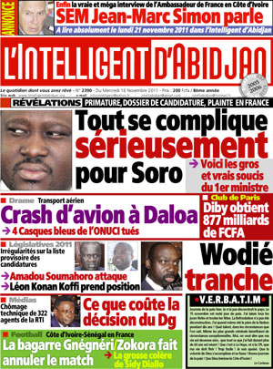 L’intelligent d’Abidjan N° 2390