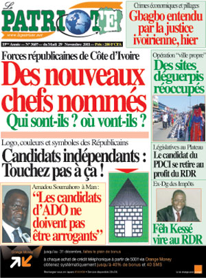 Le Patriote N° 3607