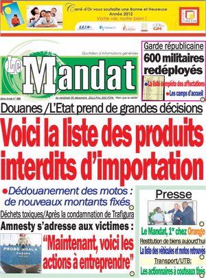 Le Mandat N° 686