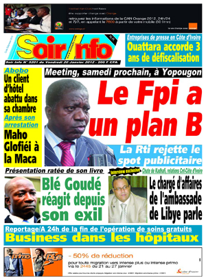 Soir Info N° 5201
