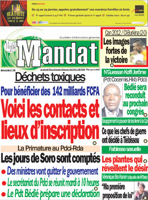 Le Mandat N° 708