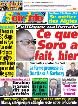 Soir Info N° 5216
