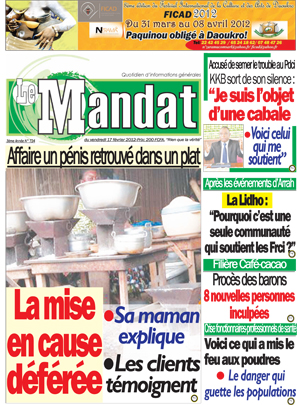 Le Mandat N° 724