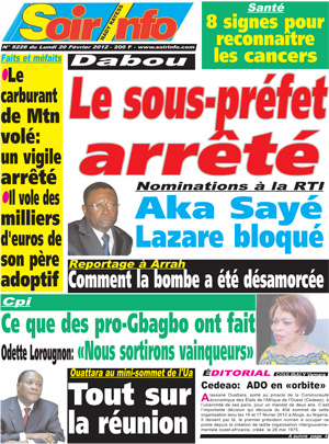 Soir Info N° 5226