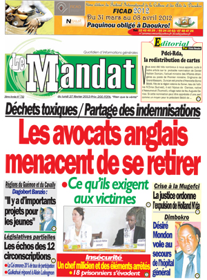Le Mandat N° 732