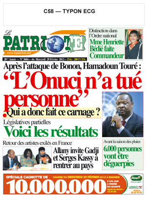 Le Patriote N° 3684