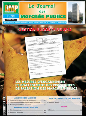 Journal des Marchés Publics N° 1138