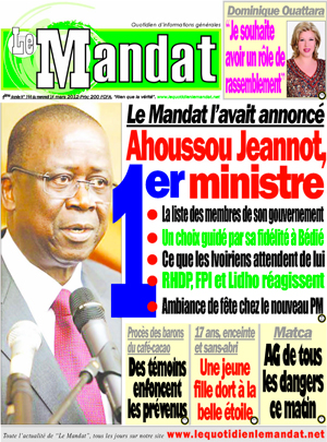 Le Mandat N° 744