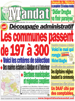 Le Mandat N° 749