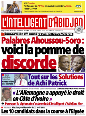 L’intelligent d’Abidjan N° 2495