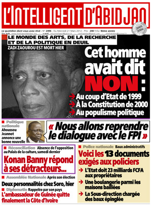 L’intelligent d’Abidjan N° 2496