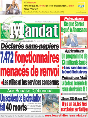 Le Mandat N° 756