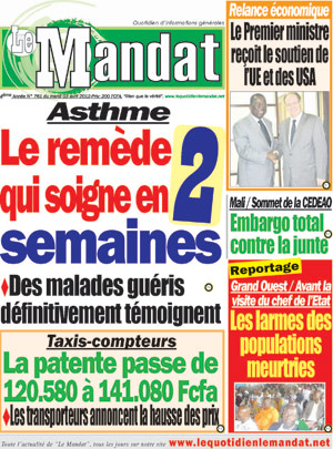 Le Mandat N° 761