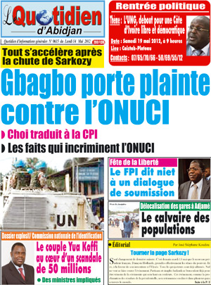 Le Quotidien d’Abidjan N° 615
