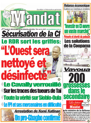 Le Mandat N° 823
