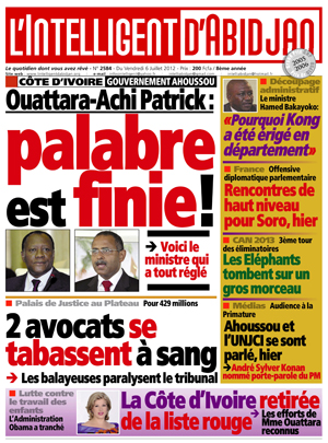 L’intelligent d’Abidjan N° 2584