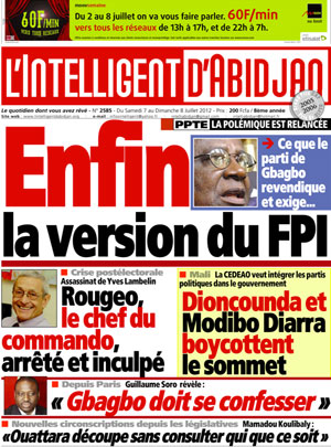 L’intelligent d’Abidjan N° 2585