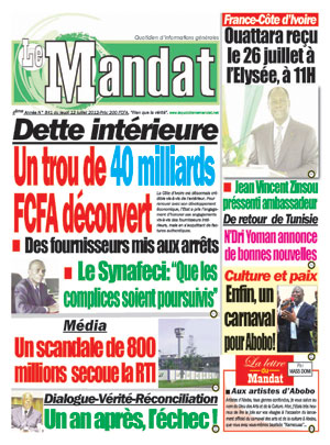 Le Mandat N° 841