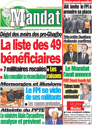 Le Mandat N° 843