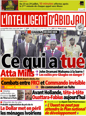 L’intelligent d’Abidjan N° 2600