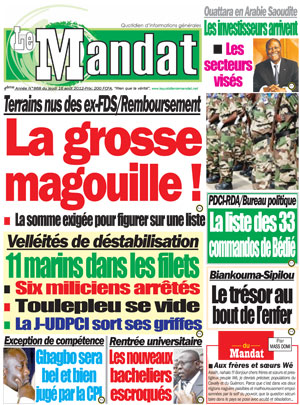 Le Mandat N° 868
