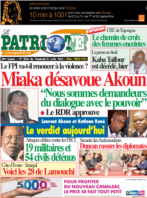 Le Patriote N° 3834