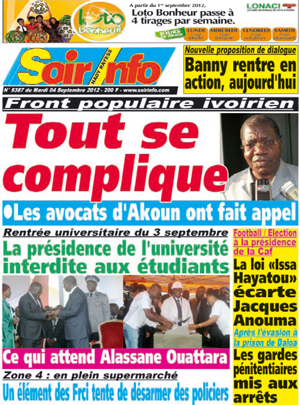 Soir Info N° 5387