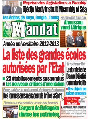 Le Mandat N° 890