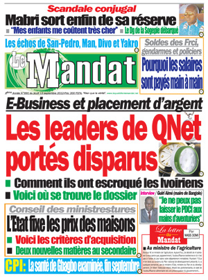 Le Mandat N° 891
