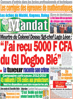 Le Mandat N° 909