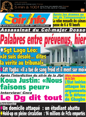 Soir Info N° 5414
