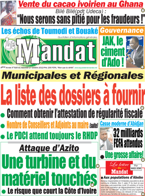 Le Mandat N° 920
