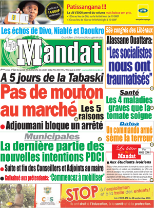 Le Mandat N° 923