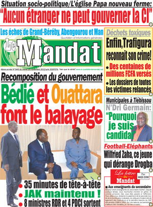 Le Mandat N° 945