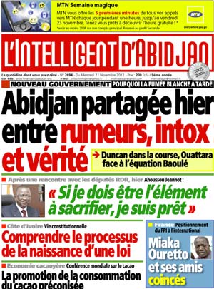 L’intelligent d’Abidjan N° 2694