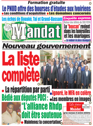 Le Mandat N° 948