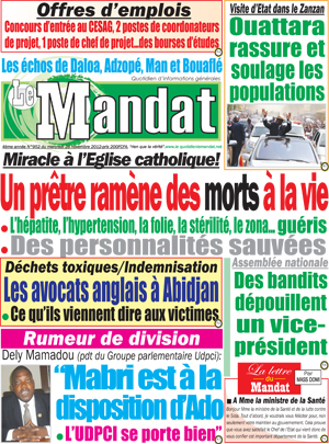 Le Mandat N° 952