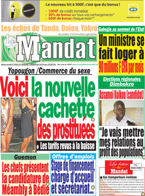 Le Mandat N° 960