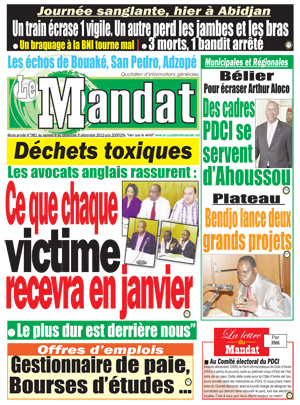 Le Mandat N° 961