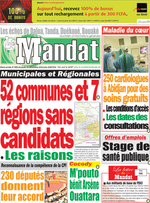 Le Mandat N° 965