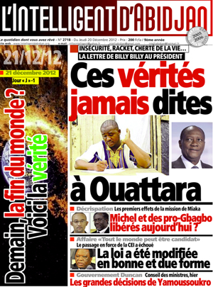 L’intelligent d’Abidjan N° 2718