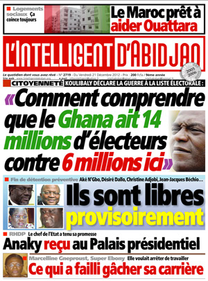 L’intelligent d’Abidjan N° 2719